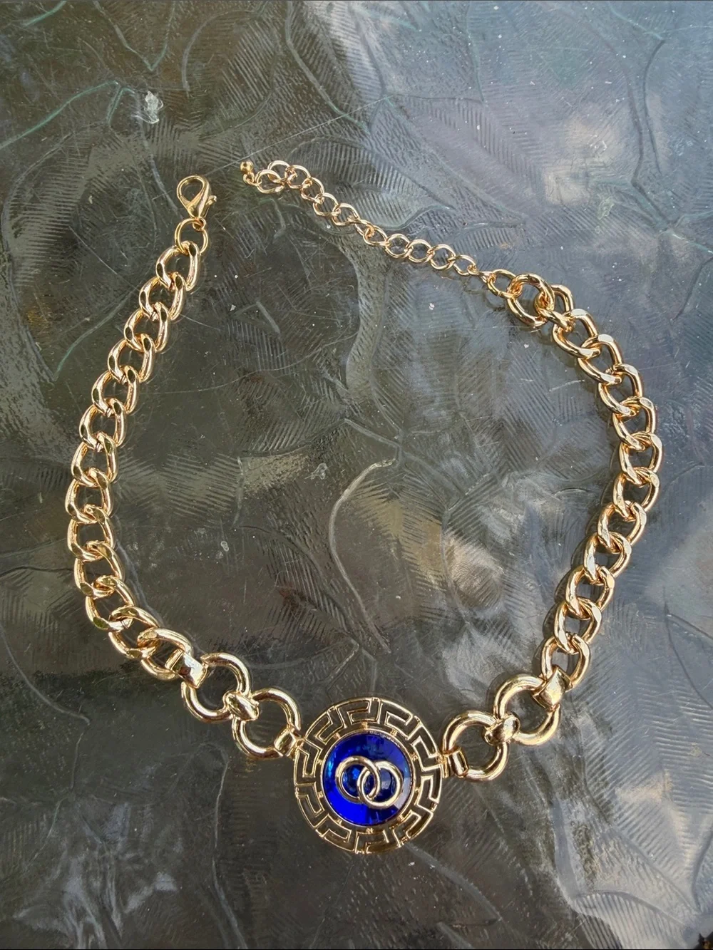 #Greek key necklace